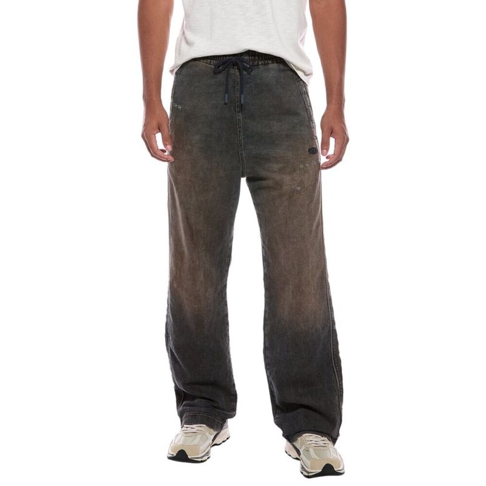 Diesel Mens  D-Martians Pull-On Track Jean, Blue